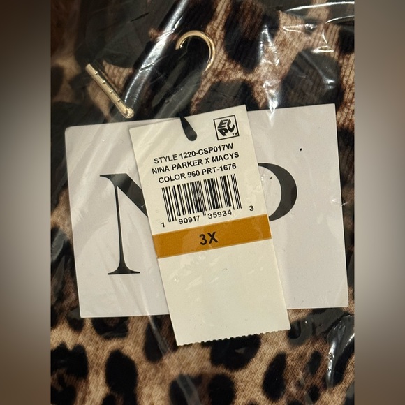 Nina Parker Trendy Plus Size French Terry Pull-On Jogger Pants Size 3X - Picture 2 of 4